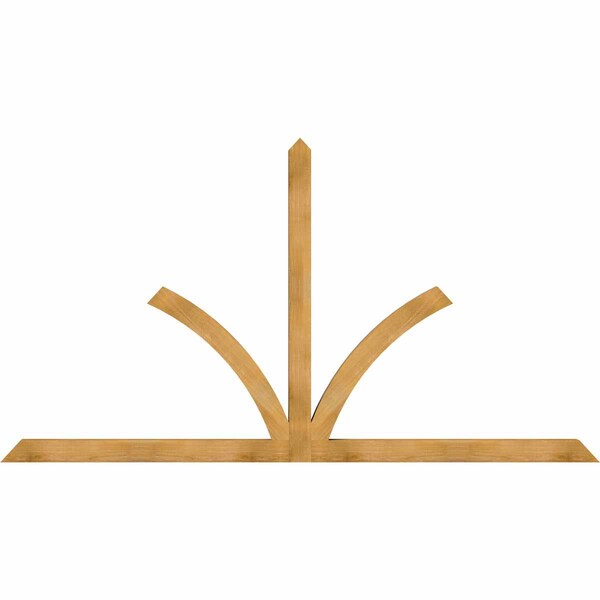 Ekena Millwork Richland Rough Sawn Timber Gable Bracket, Western Red Cedar, 108"W x 58"H x 4"D x 4"F, 13/12 Pitch GBW108X58X0404RIC00RWR - main